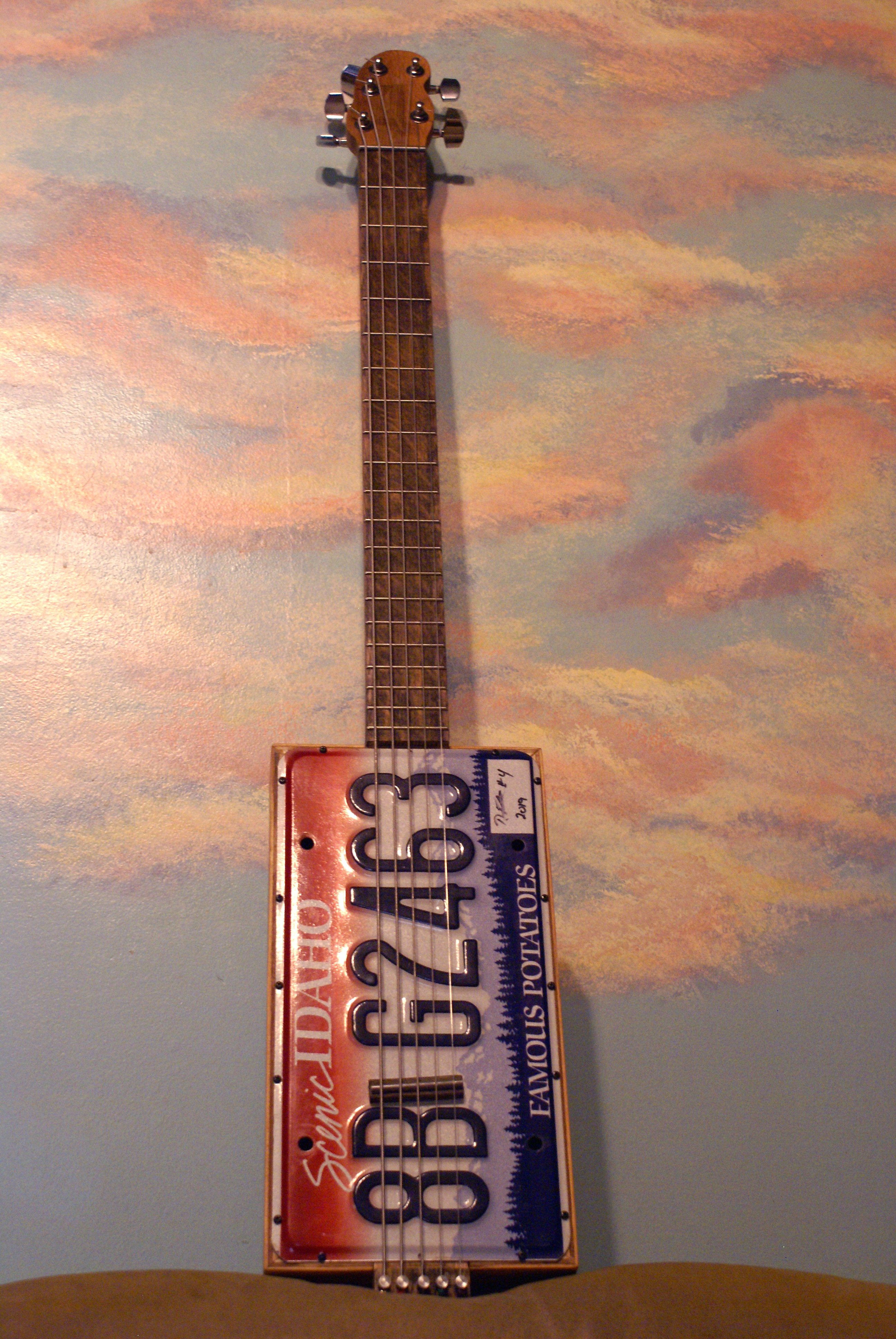 Baritone License Plate Guitar